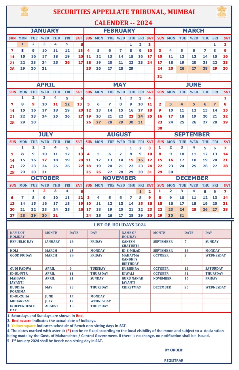 Court Calendar